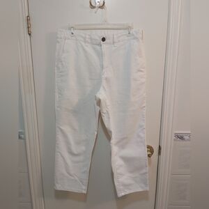 GU Size Medium White Cotton Pants (M)